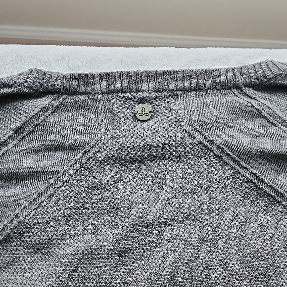 Prana Women's Charcoal Crewneck Sweater - Picture 9 of 9